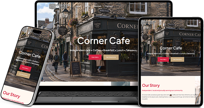 restaurant website showcase